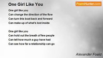 Alexander Foald - One Girl Like You