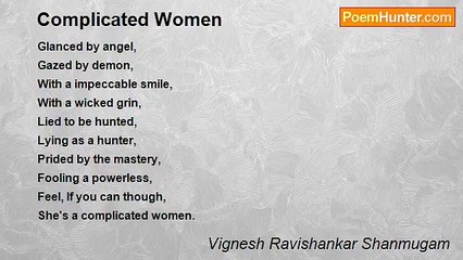 Vignesh Ravishankar Shanmugam - Complicated Women