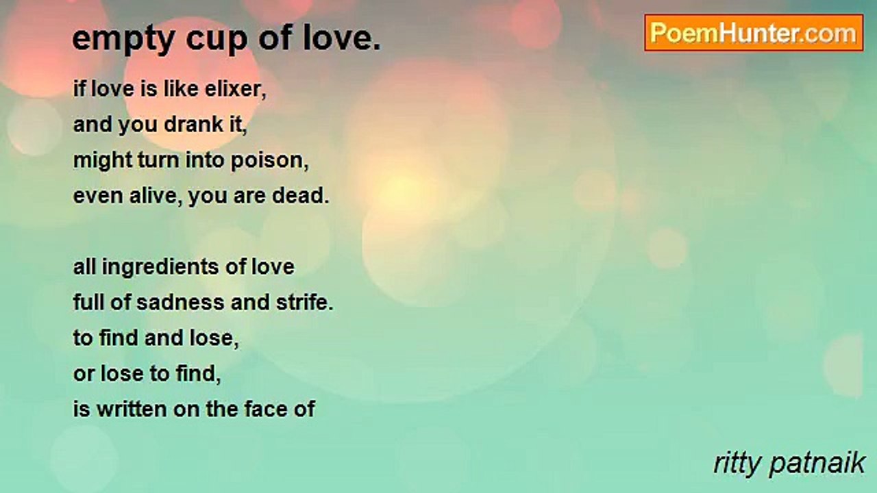 ritty patnaik - empty cup of love.