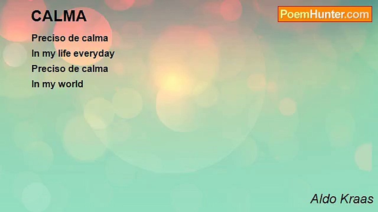Aldo Kraas - CALMA