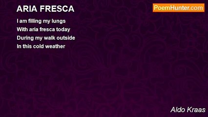 Aldo Kraas - ARIA FRESCA