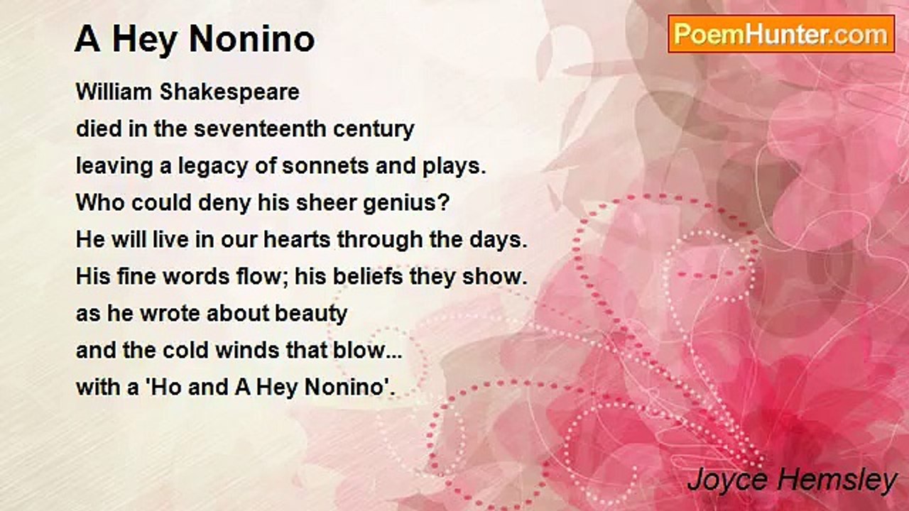 Joyce Hemsley - A Hey Nonino