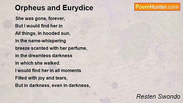 Resten Swondo - Orpheus and Eurydice