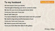 Krissy Alley - To my husband