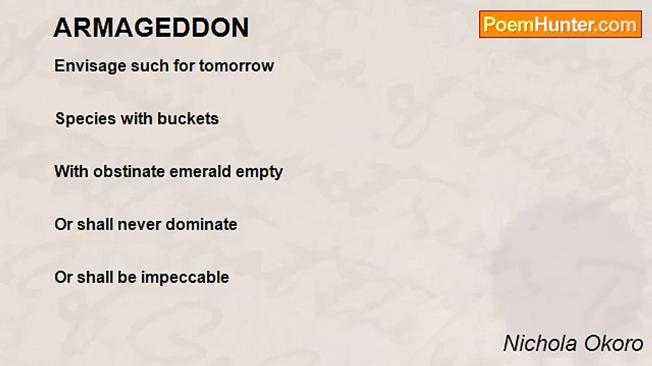 Nichola Okoro - ARMAGEDDON