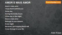 Aldo Kraas - AMOR E MAIS AMOR