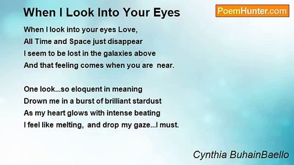 Cynthia BuhainBaello - When I Look Into Your Eyes