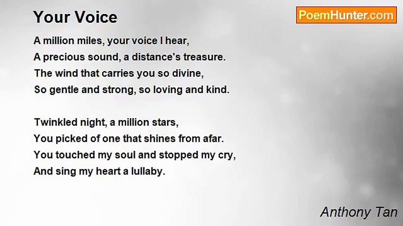 Anthony Tan - Your Voice