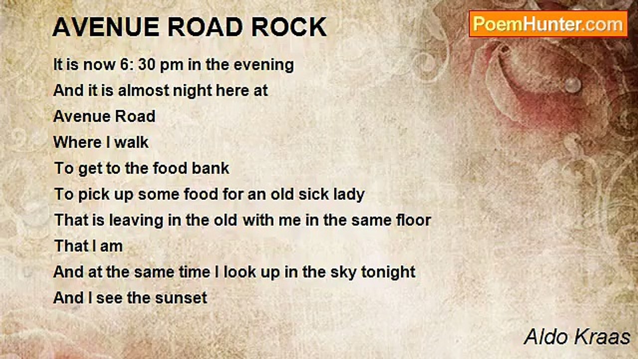 Aldo Kraas - AVENUE ROAD ROCK