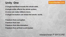 Manjeshwari P MYSORE - Unity  One