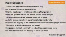 Francis Duggan - Haile Selassie