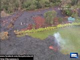Dunya news-Molten lava from Hawaii volcano crosses onto residential property