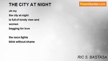 RIC S. BASTASA - THE CITY AT NIGHT
