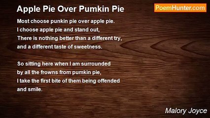 Malory Joyce - Apple Pie Over Pumkin Pie