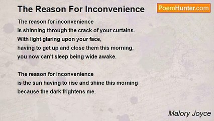 Malory Joyce - The Reason For Inconvenience