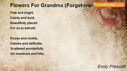Emily Prescott - Flowers For Grandma (Forget-me-not)