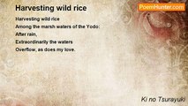 Ki no Tsurayuki - Harvesting wild rice