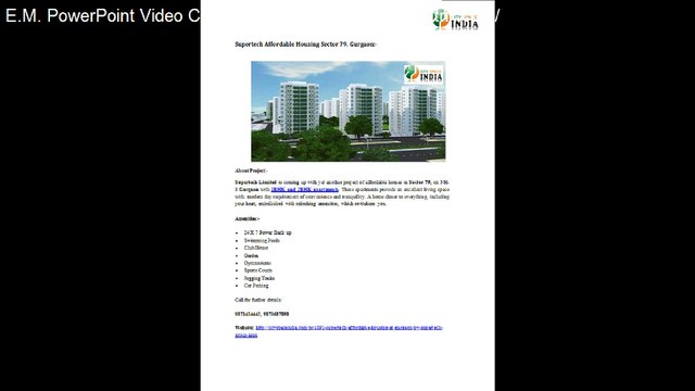 Supertech Affordable Homes 9871424442 Sector 79, Gurgaon