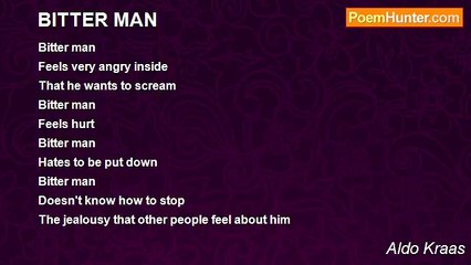 Aldo Kraas - BITTER MAN