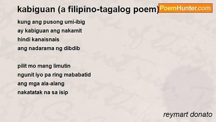 reymart donato - kabiguan (a filipino-tagalog poem)