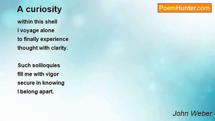 John Weber - A curiosity