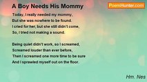 Hm. Nes - A Boy Needs His Mommy