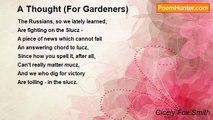 Cicely Fox Smith - A Thought (For Gardeners)