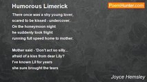Joyce Hemsley - Humorous Limerick