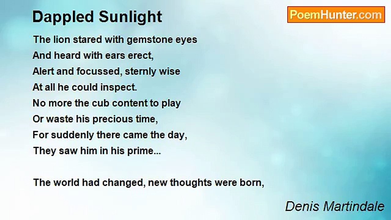 Denis Martindale - Dappled Sunlight