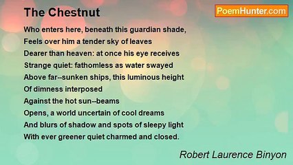 Robert Laurence Binyon - The Chestnut