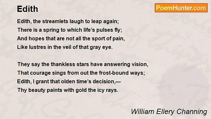 William Ellery Channing - Edith