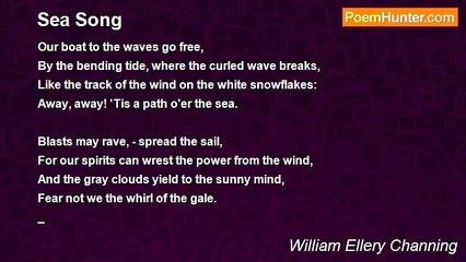William Ellery Channing - Sea Song