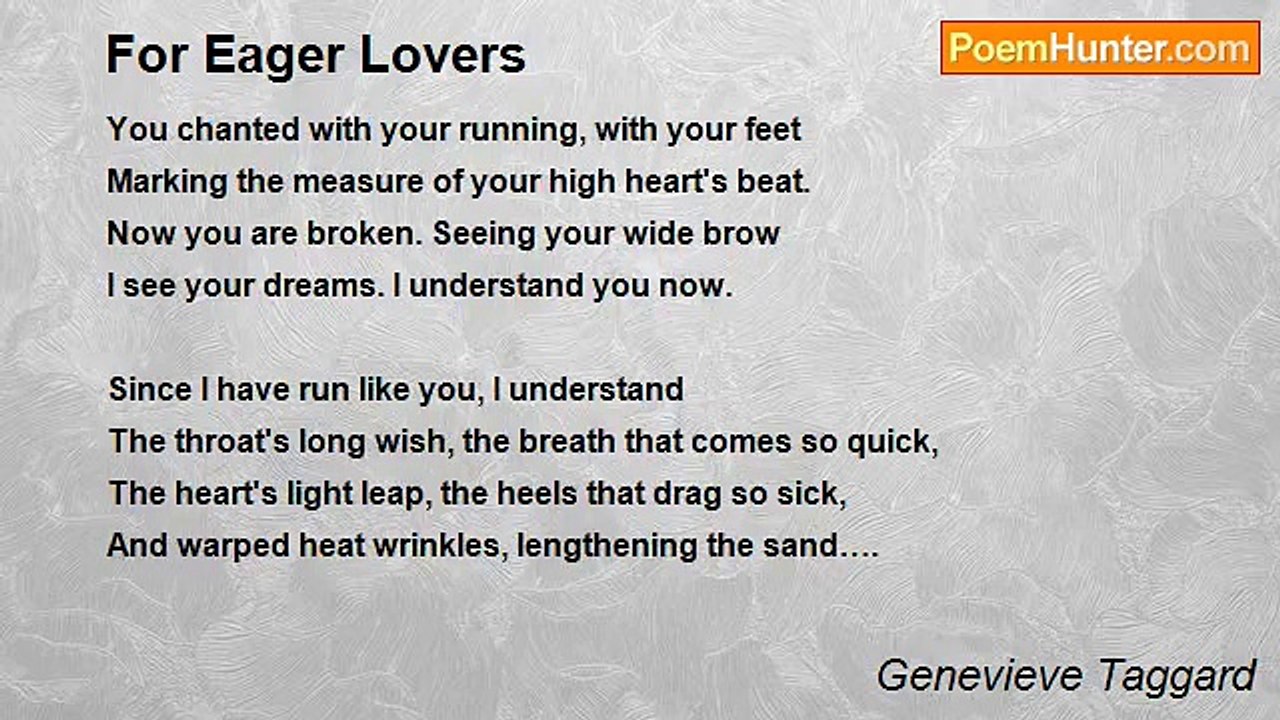 Genevieve Taggard - For Eager Lovers