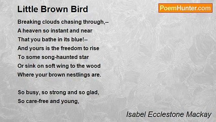 Isabel Ecclestone Mackay - Little Brown Bird