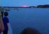 Exploding Antares Rocket Seen From East Point, Virginia