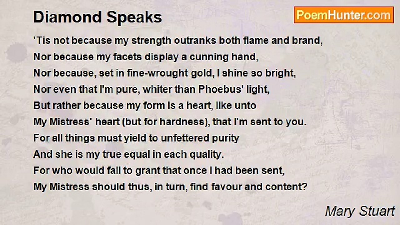 Mary Stuart - Diamond Speaks