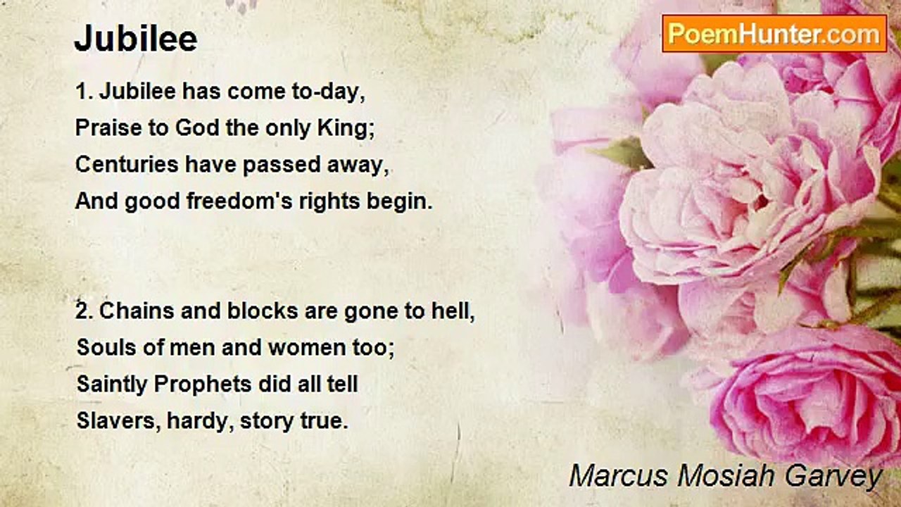 Marcus Mosiah Garvey - Jubilee