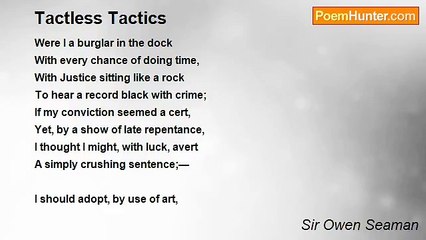 Sir Owen Seaman - Tactless Tactics