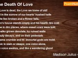 Madison Julius Cawein - The Death Of Love