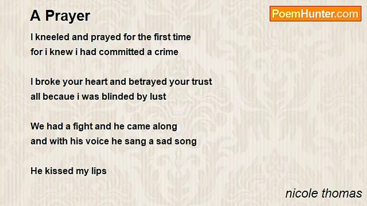nicole thomas - A Prayer
