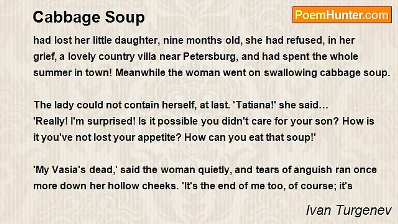 Ivan Turgenev - Cabbage Soup