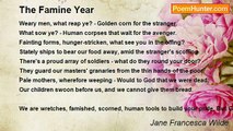 Jane Francesca Wilde - The Famine Year