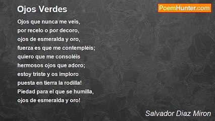Salvador Diaz Miron - Ojos Verdes