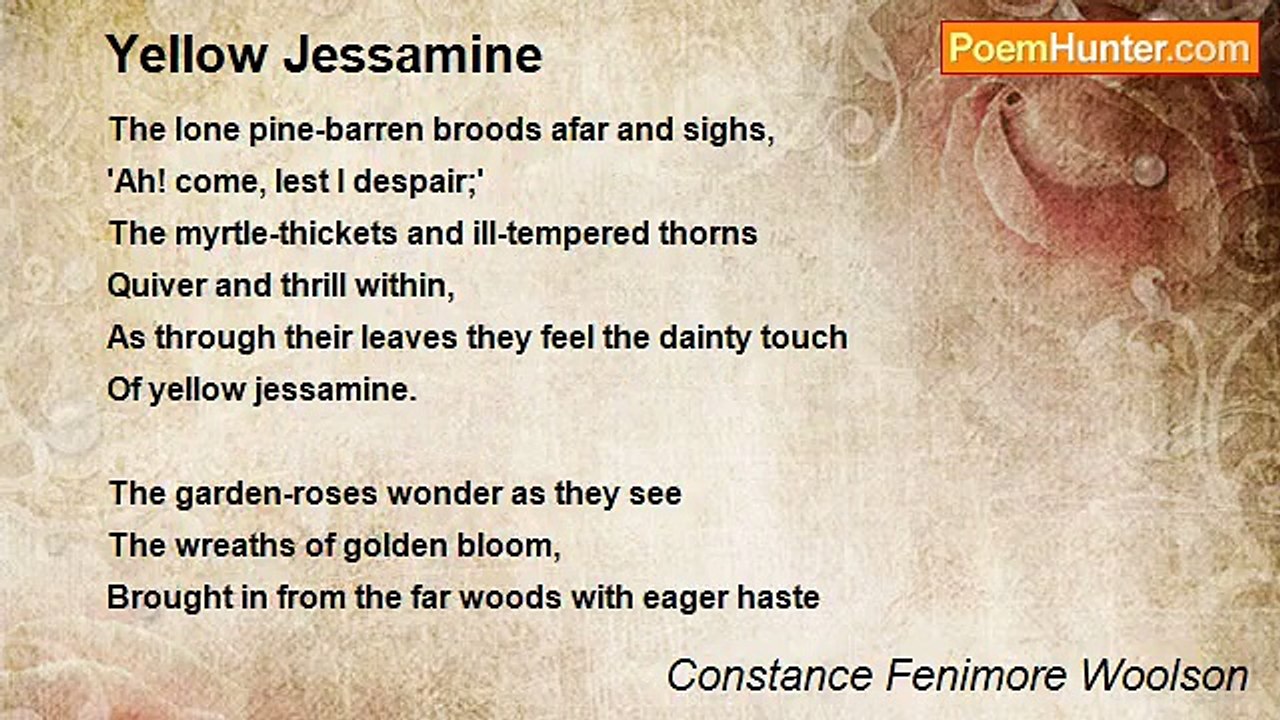 Constance Fenimore Woolson - Yellow Jessamine