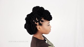 3 Yarn Wrap Hairstyles | How To Style Your Yarn Wraps Tutorial Part 5 of 6
