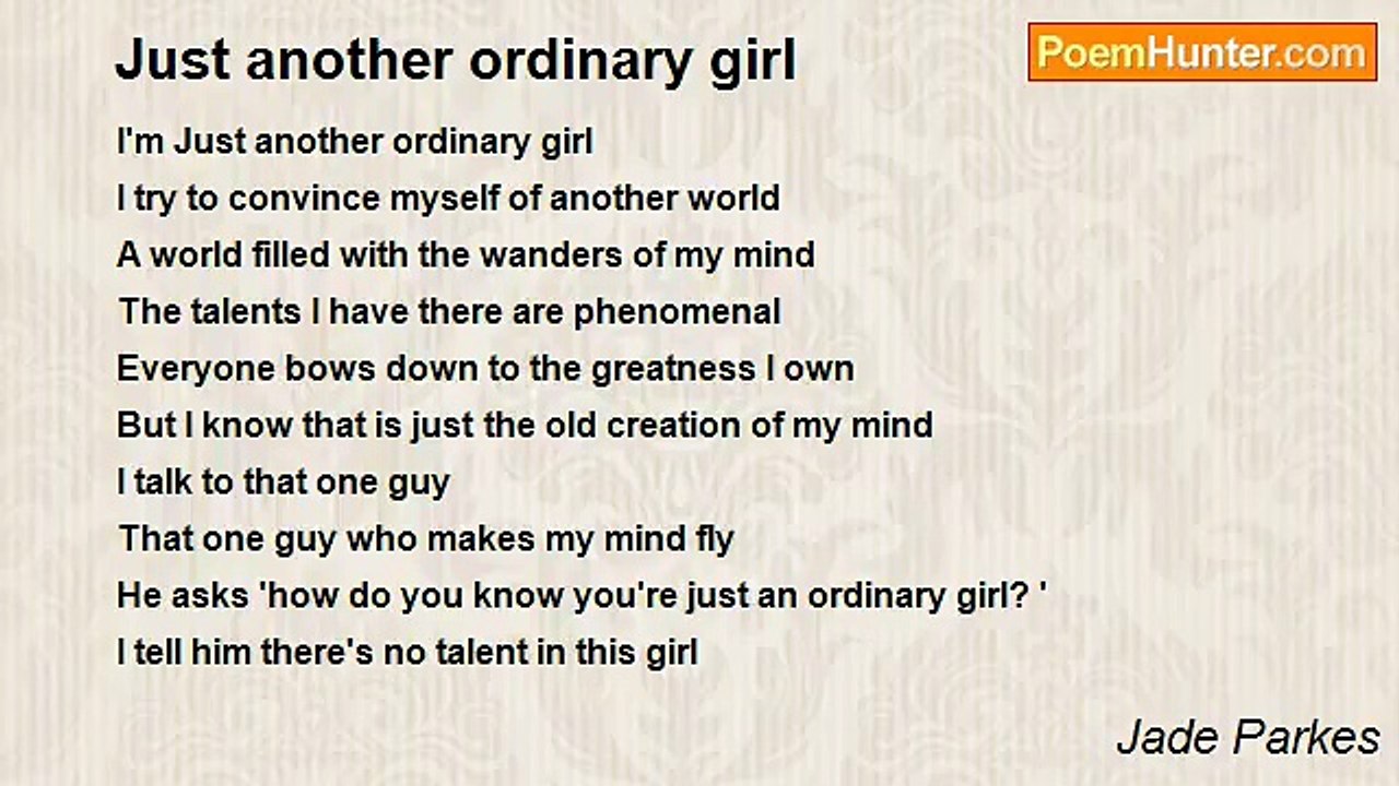 Jade Parkes - Just another ordinary girl