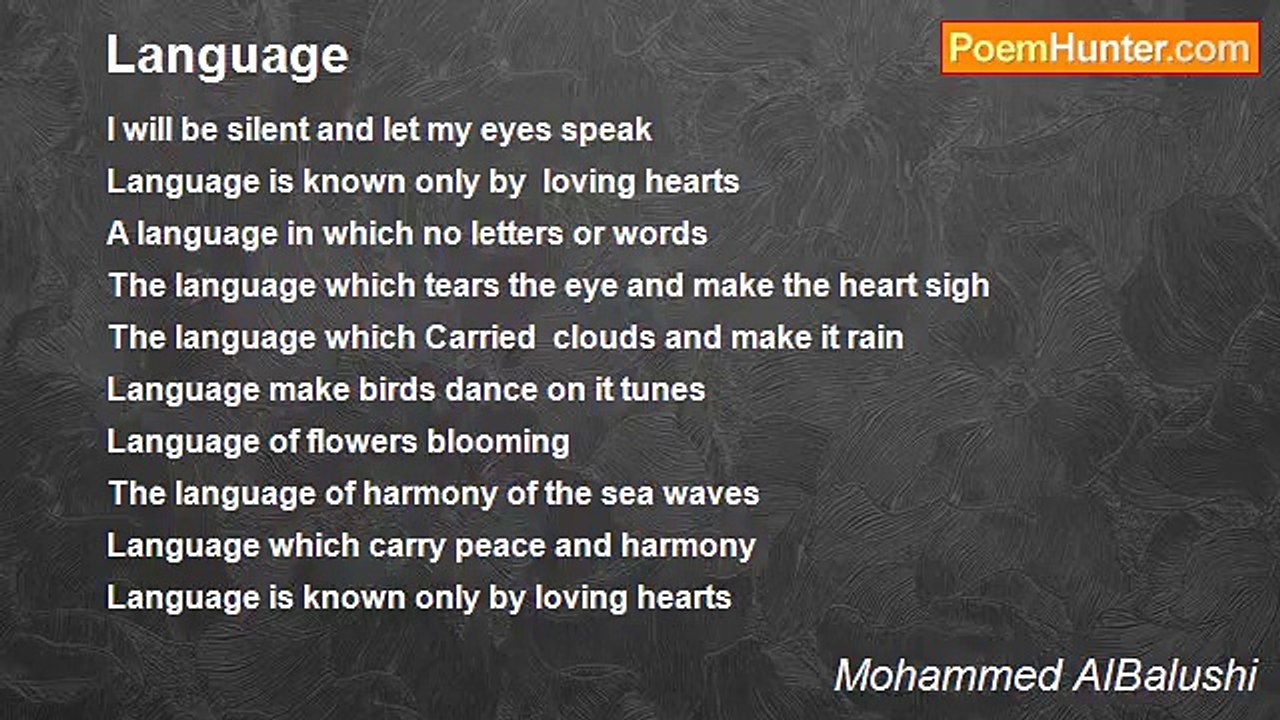 Mohammed AlBalushi - Language
