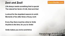 Manjeshwari P MYSORE - Zest and Zeal!