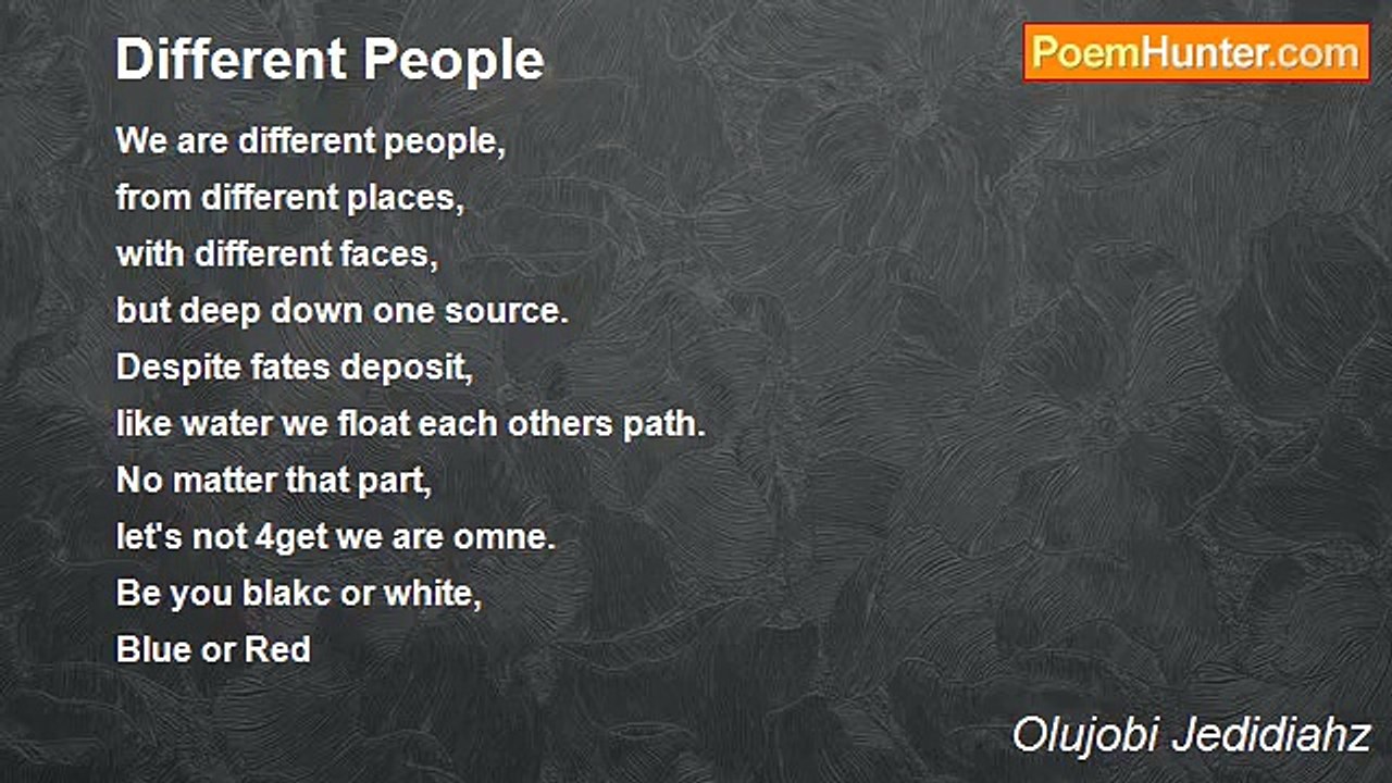 Olujobi Jedidiahz - Different People