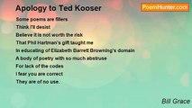 Bill Grace - Apology to Ted Kooser